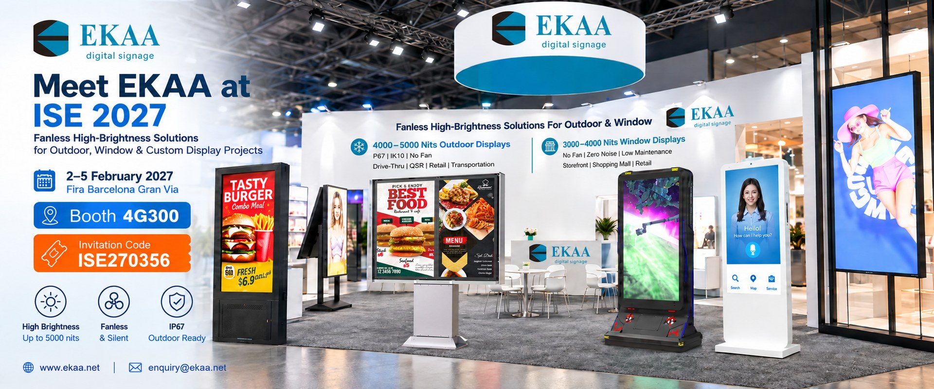 Meet EKAA at ISE 2027 - Booth 4G300